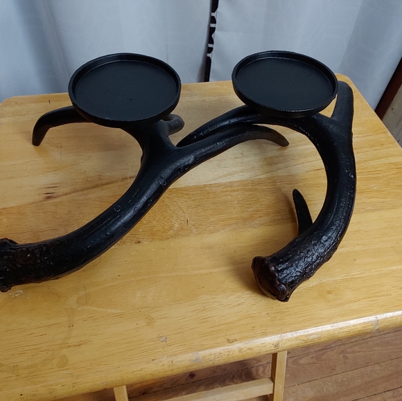 Deer antler candle holders set of 2 - Picture 4 of 6